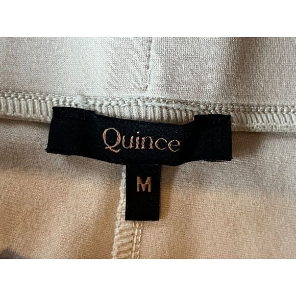QUINCE Ivory Ultra Stretch Pants Trousers Women's Size Medium - Picture 3 of 8